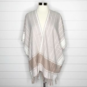 LOFT Plaid Poncho/Shrug